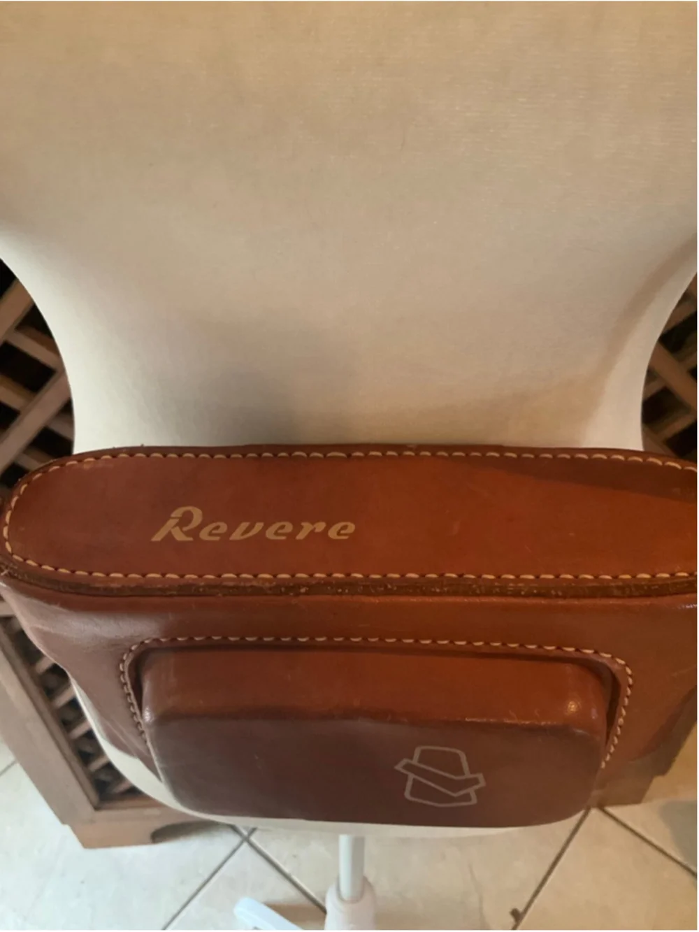 Vintage Revere Leather Camera Case Brown Adjustable Strap Retro